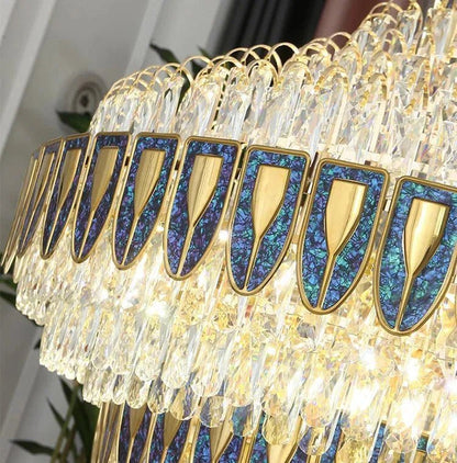 Extra Large Multi-tiered Empire Conical Funnel Crystal Chandelier for Big Hallway/Foyer/Staircase - Zelno Lighting