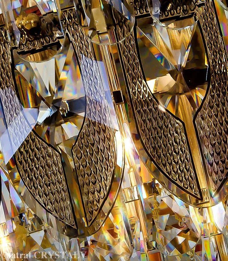 Extra Large Multi-tiered Empire Conical Funnel Crystal Chandelier for Big Hallway/Foyer/Staircase - Zelno Lighting