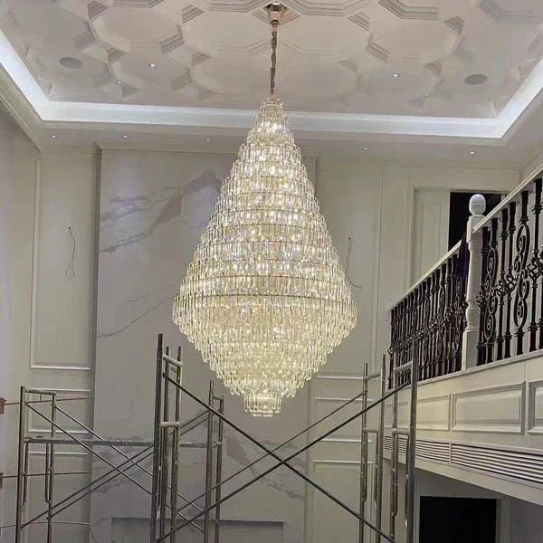 Extra Large Oversized Multi-tiered Crystal Chandelier - Zelno Lighting