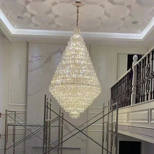 Extra Large Oversized Multi-tiered Crystal Chandelier - Zelno Lighting