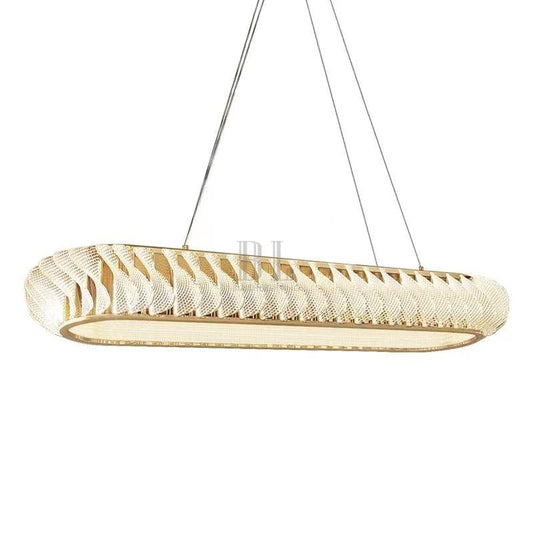 Extra Large Tiers Modern Stainless Steel Oval Chandelier for Dining Room/Kitchen Island/Big Entrys - Zelno Lighting