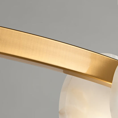 Faelan Alabaster Chandelier Lighting for Bedroom - Zelno