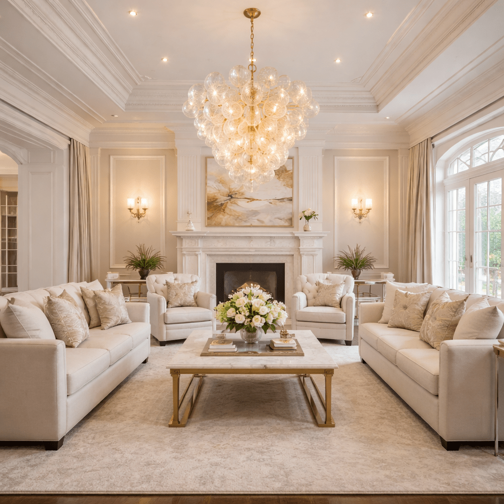 Falia Entry Chandelier - Zelno Lighting