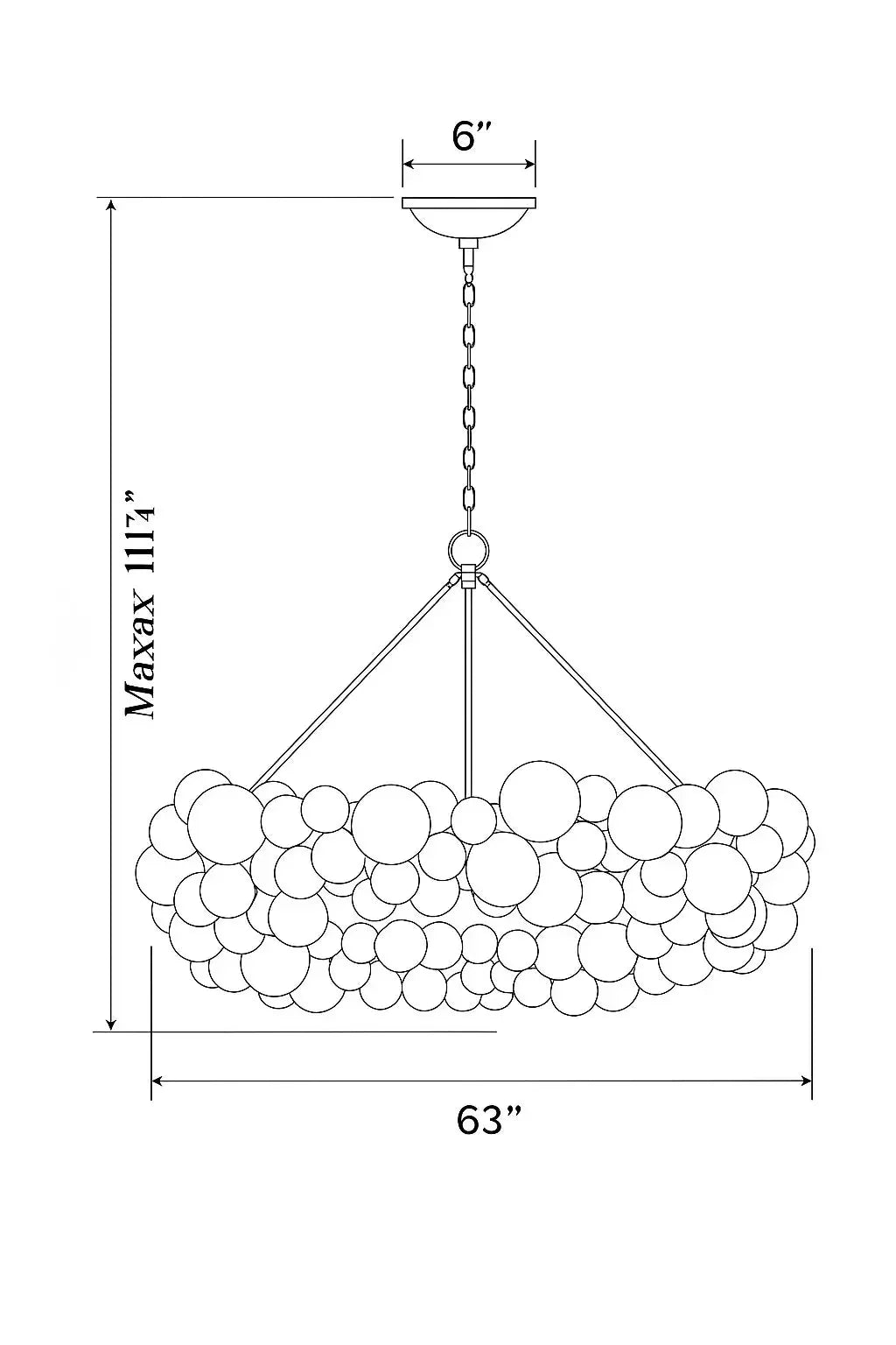 Falia Ring Chandelier - Zelno Lighting