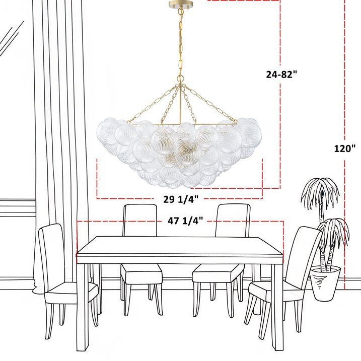 Falia Round Chandelier - Zelno Lighting