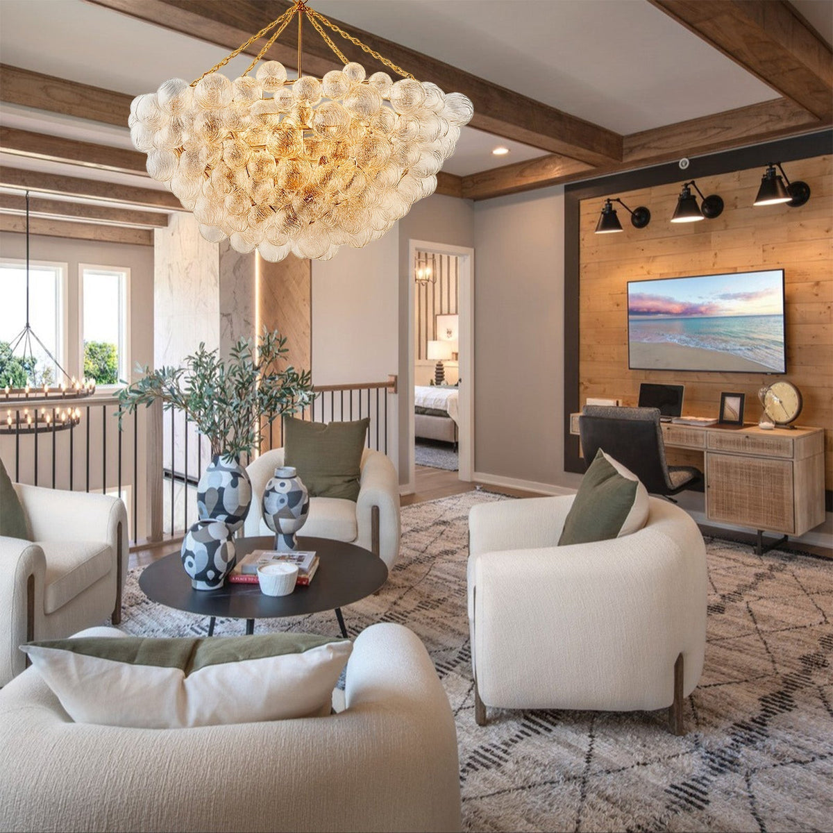 Falia Round Chandelier - Zelno Lighting