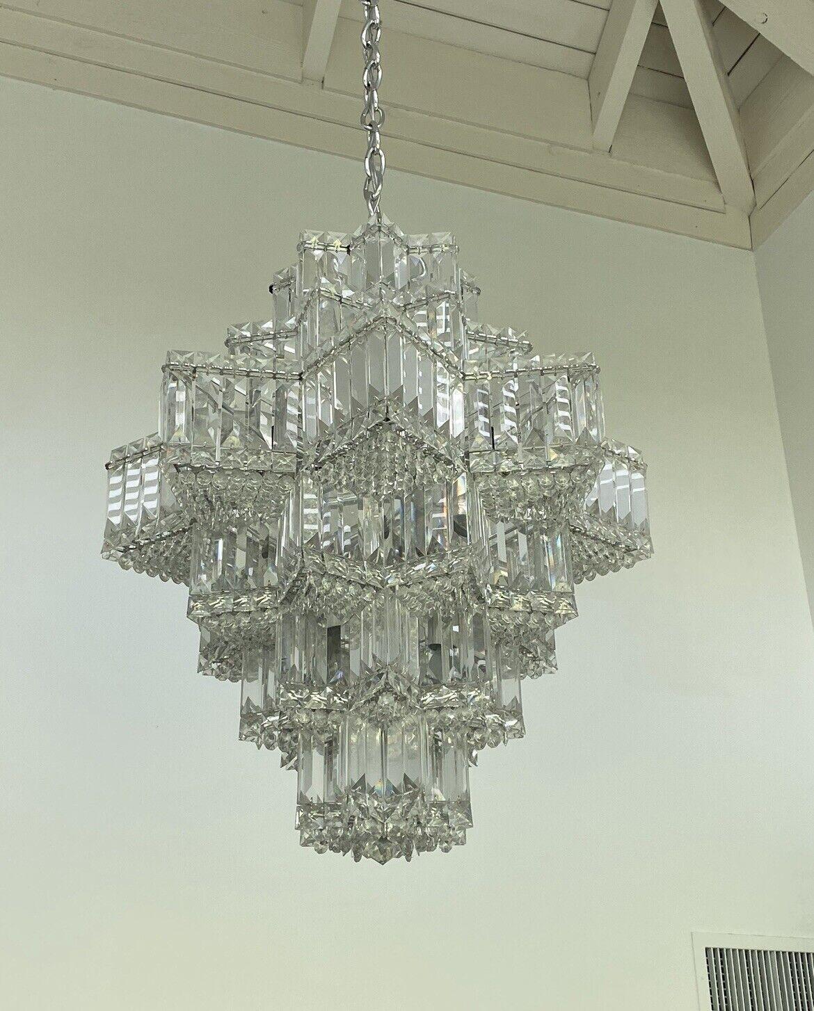 Fashion Star Shaped Chandelier Crystal Ceiling Light Fixture For Small Living Room/ Bedroom - Zelno Lighting