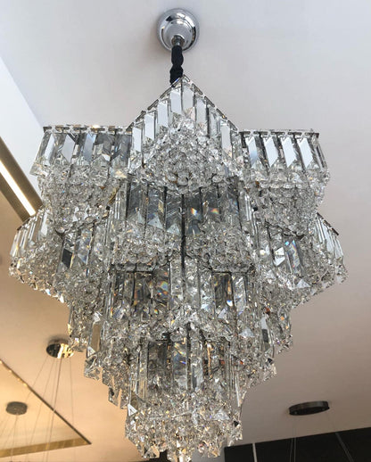 Fashion Star Shaped Chandelier Crystal Ceiling Light Fixture For Small Living Room/ Bedroom - Zelno Lighting