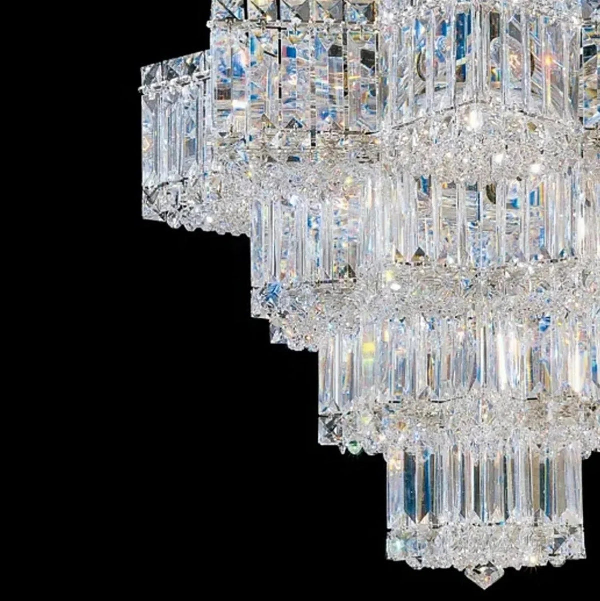 Fashion Star Shaped Chandelier Crystal Ceiling Light Fixture For Small Living Room/ Bedroom - Zelno Lighting