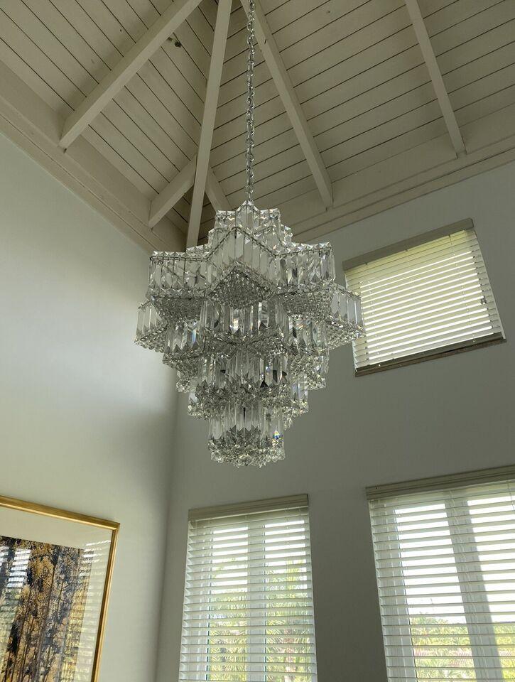 Fashion Star Shaped Chandelier Crystal Ceiling Light Fixture For Small Living Room/ Bedroom - Zelno Lighting