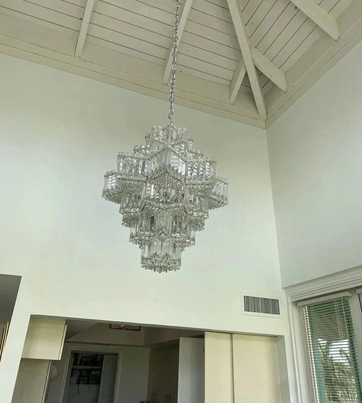 Fashion Star Shaped Chandelier Crystal Ceiling Light Fixture For Small Living Room/ Bedroom - Zelno Lighting
