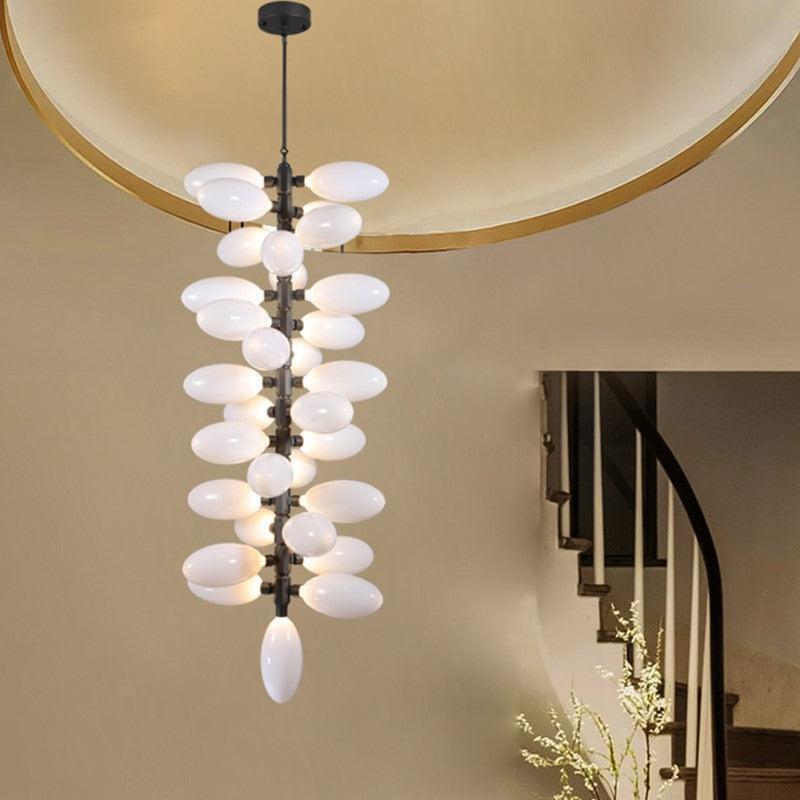 Fashion Vertical Long Grape Chandelier - Zelno Lighting