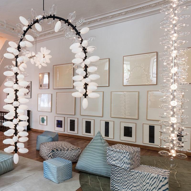 Fashion Vertical Long Grape Chandelier - Zelno Lighting