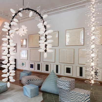 Fashion Vertical Long Grape Chandelier - Zelno Lighting