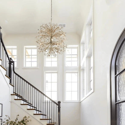 Fiore 8-Light Round Chandelier 35" - Zelno