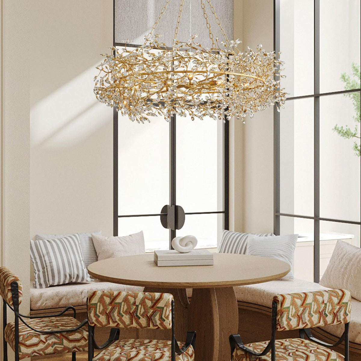 Fiore Crown Chandelier 39" 48" 60" - Zelno