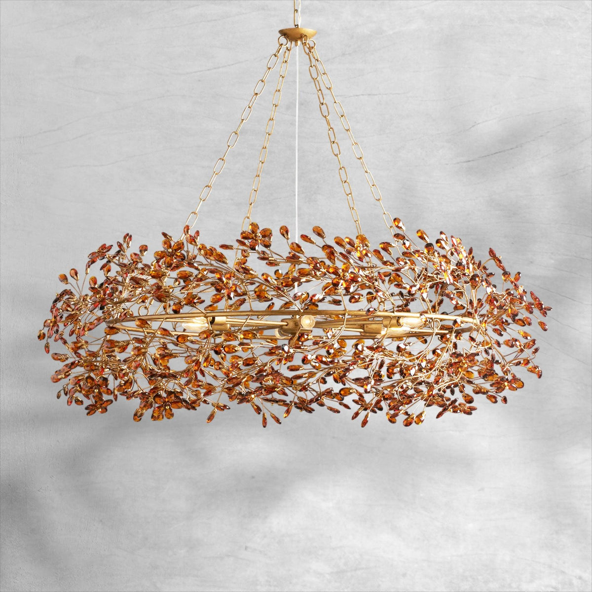 Fiore Crown Chandelier 39" 48" 60" - Zelno