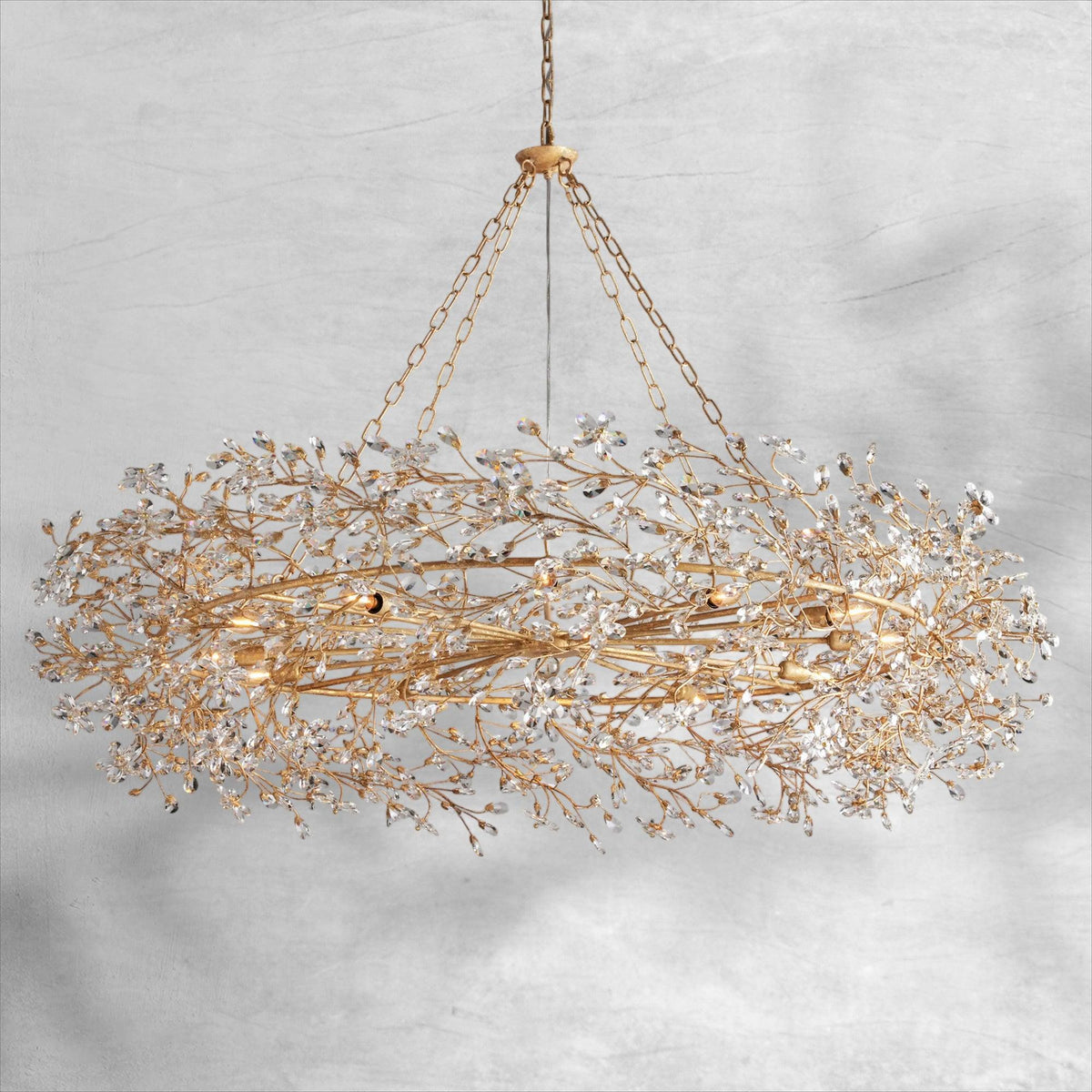 Fiore Crown Chandelier 39" 48" 60" - Zelno