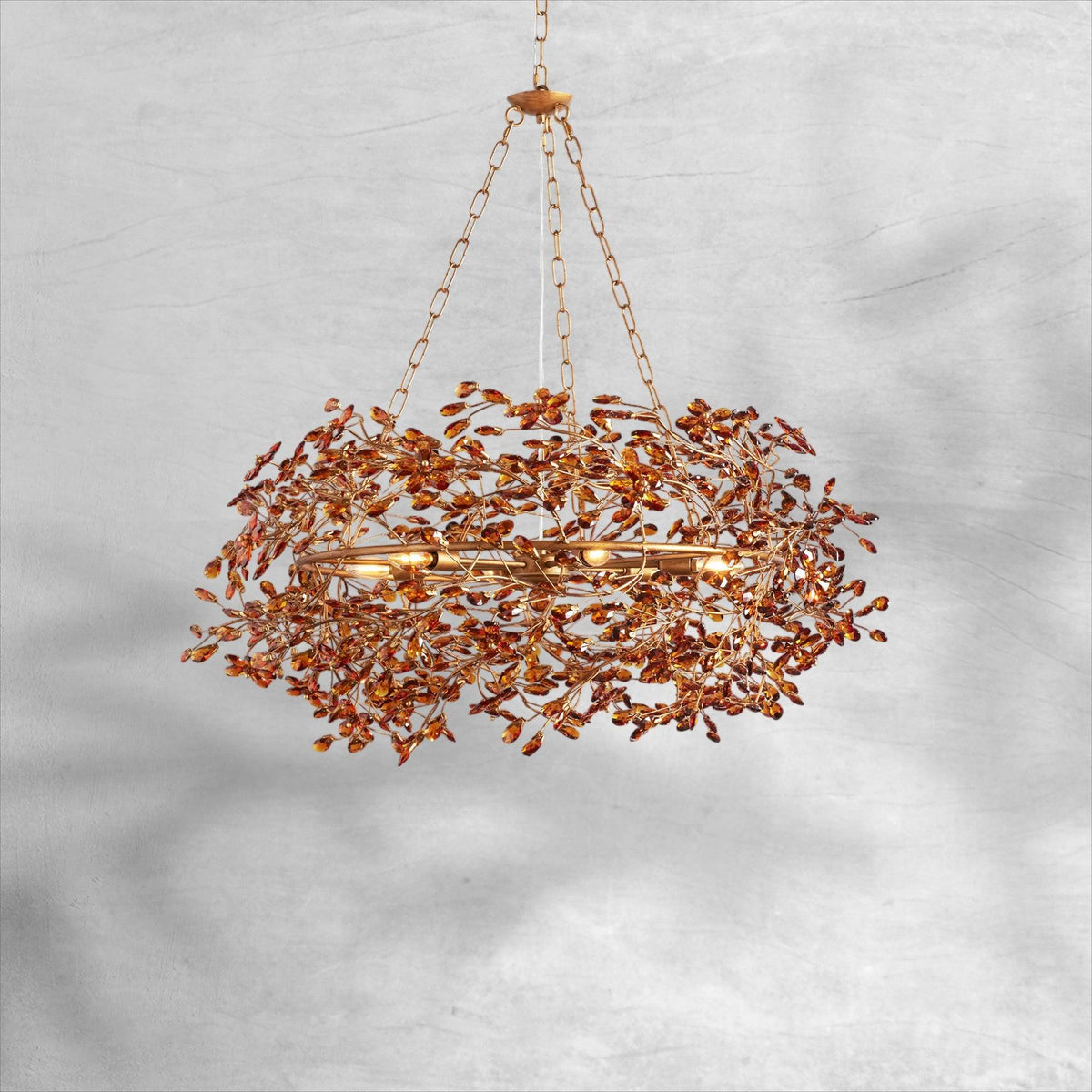Fiore Crown Chandelier 39" 48" 60" - Zelno