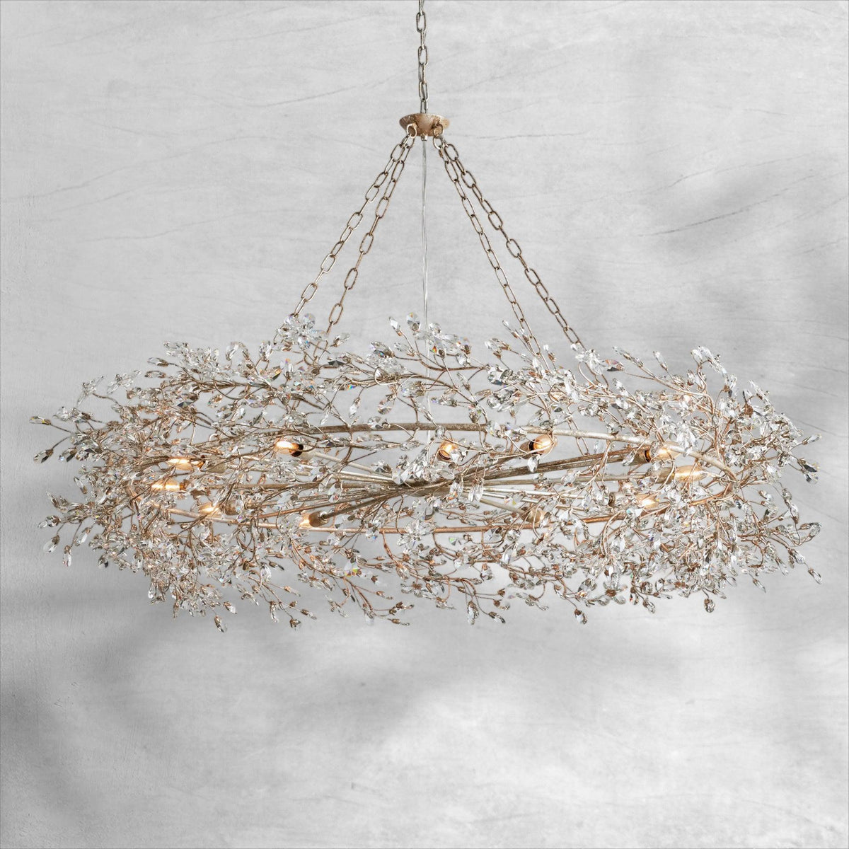 Fiore Crown Chandelier 39" 48" 60" - Zelno