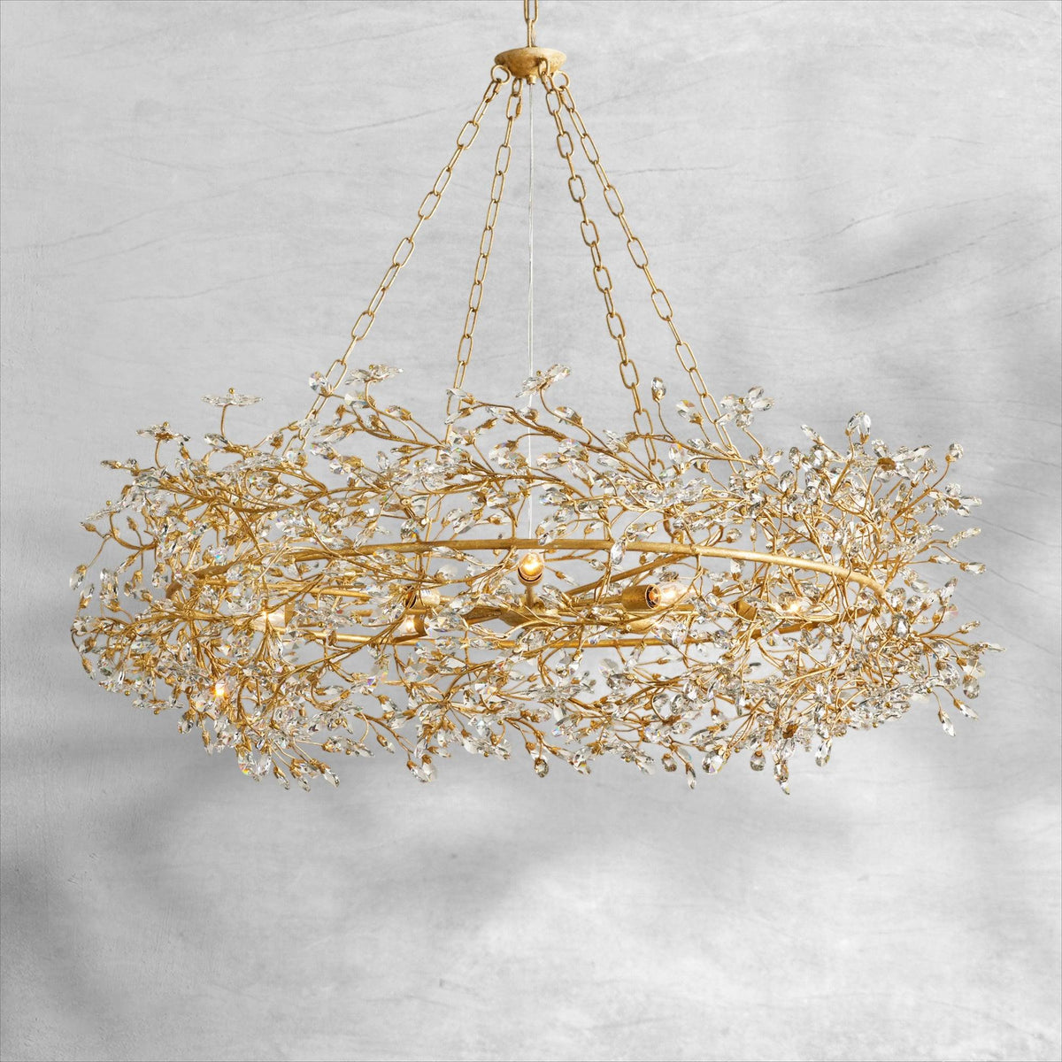 Fiore Crown Chandelier 39" 48" 60" - Zelno