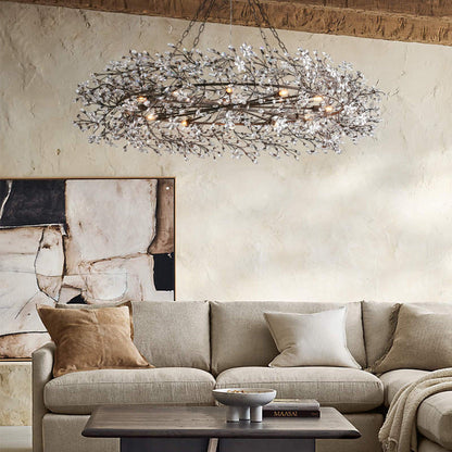 Fiore Crown Chandelier 39" 48" 60" - Zelno