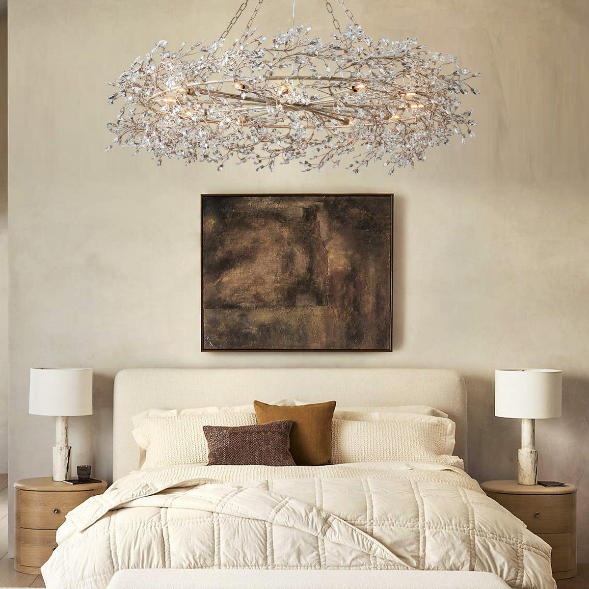 Fiore Crown Chandelier 39" 48" 60" - Zelno