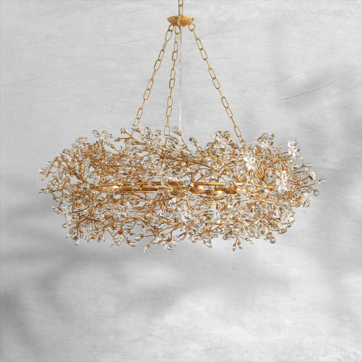 Fiore Crown Chandelier 39" 48" 60" - Zelno