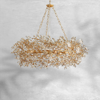 Fiore Crown Chandelier 39" 48" 60" - Zelno