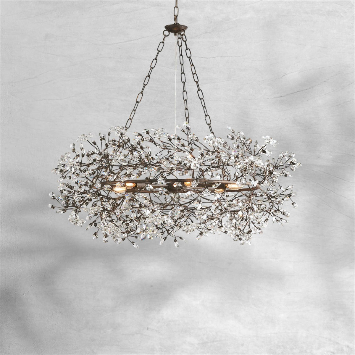 Fiore Crown Chandelier 39" 48" 60" - Zelno