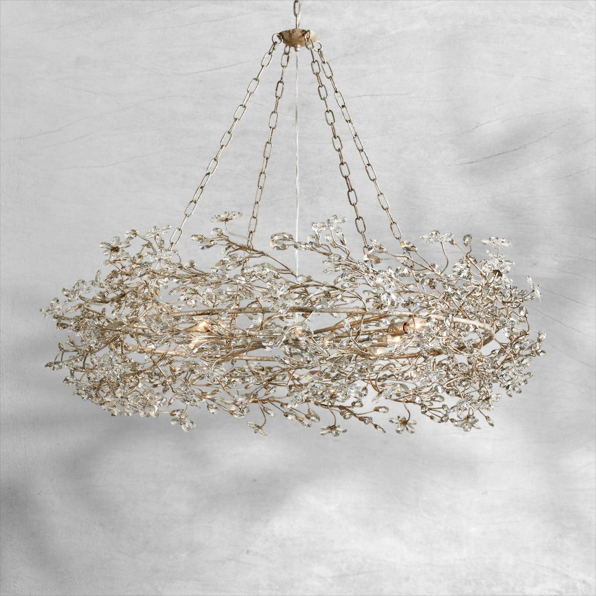 Fiore Crown Chandelier 39" 48" 60" - Zelno