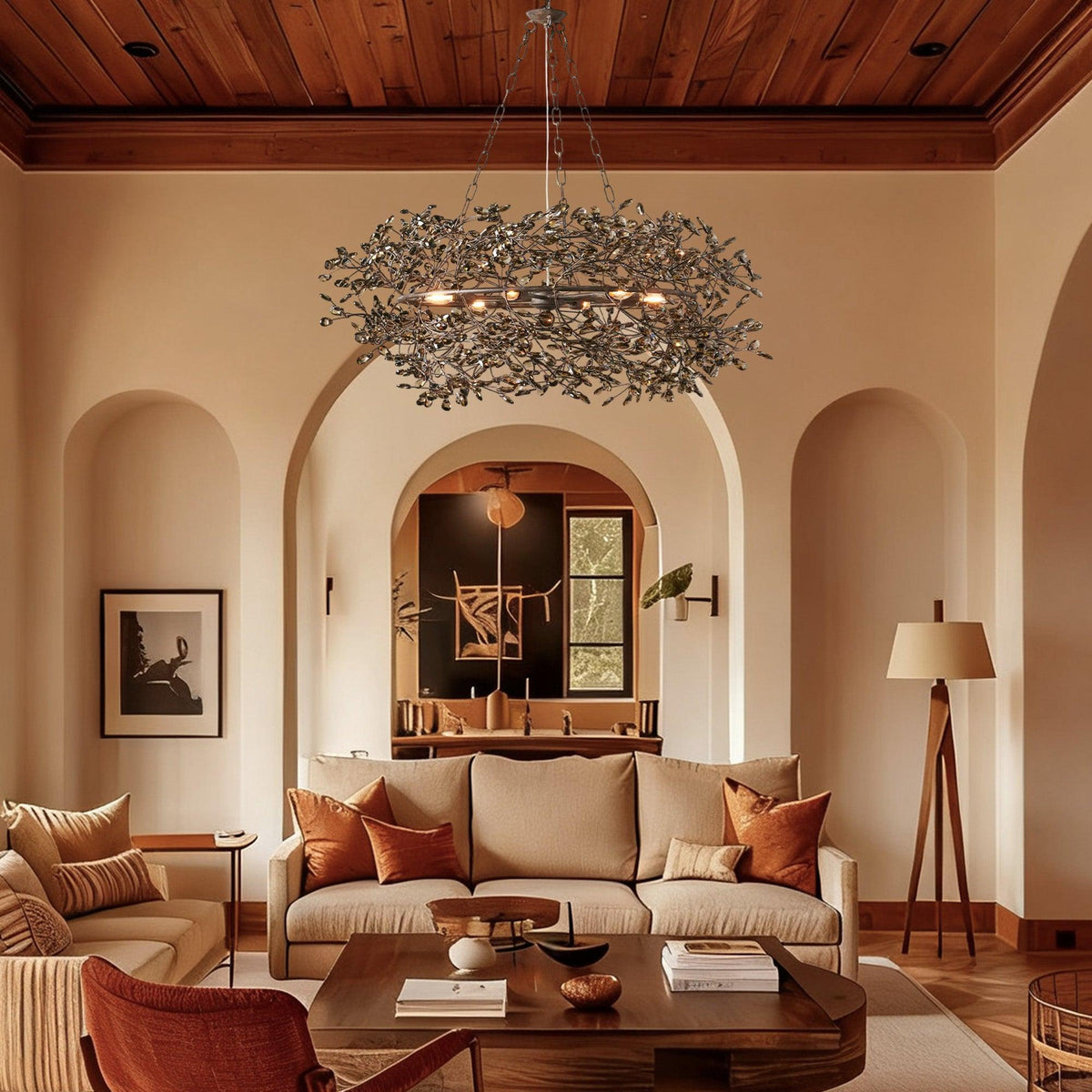 Fiore Crown Chandelier 39" 48" 60" - Zelno