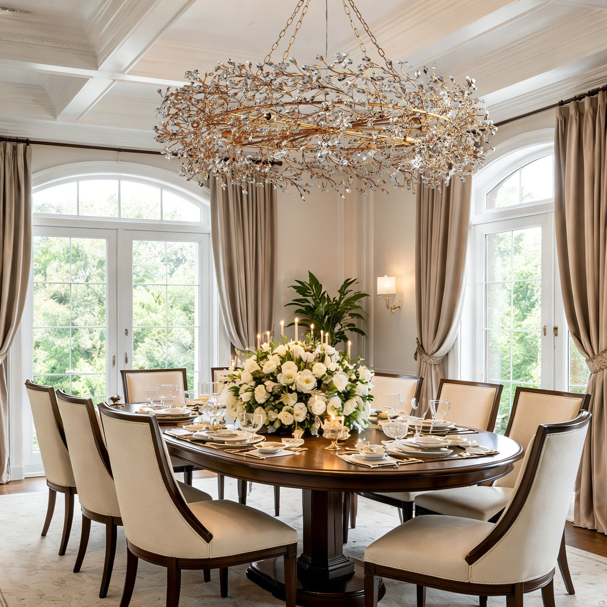 Fiore Crown Chandelier - Zelno Lighting