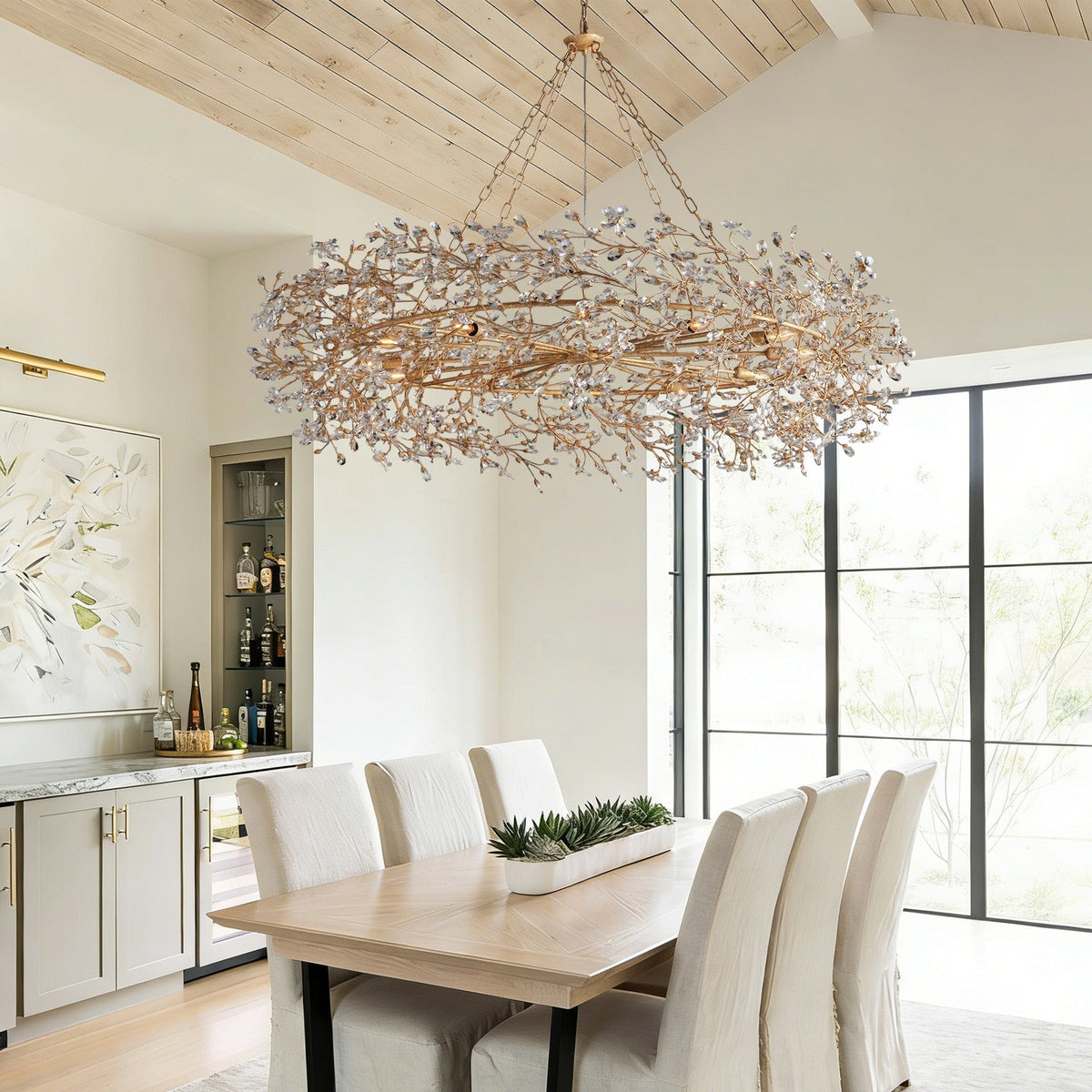 Fiore Crown Chandelier - Zelno Lighting