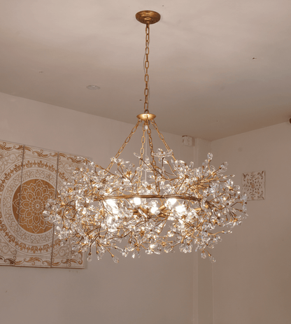 Fiore Crown Chandelier - Zelno Lighting
