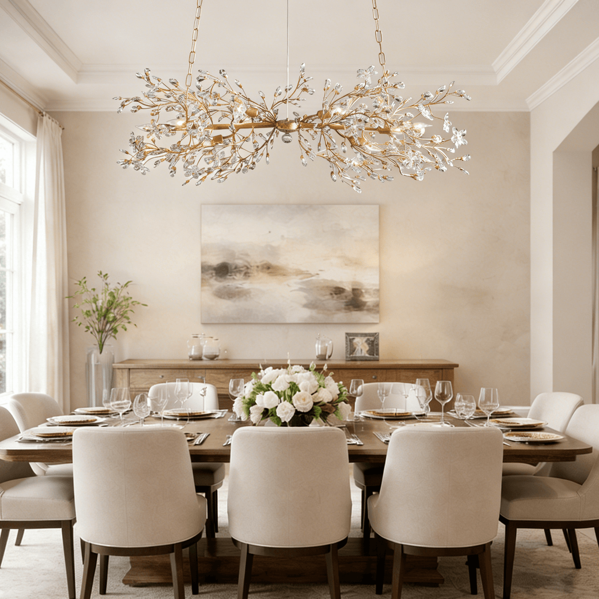 Fiore Linear Chandelier - Zelno Lighting