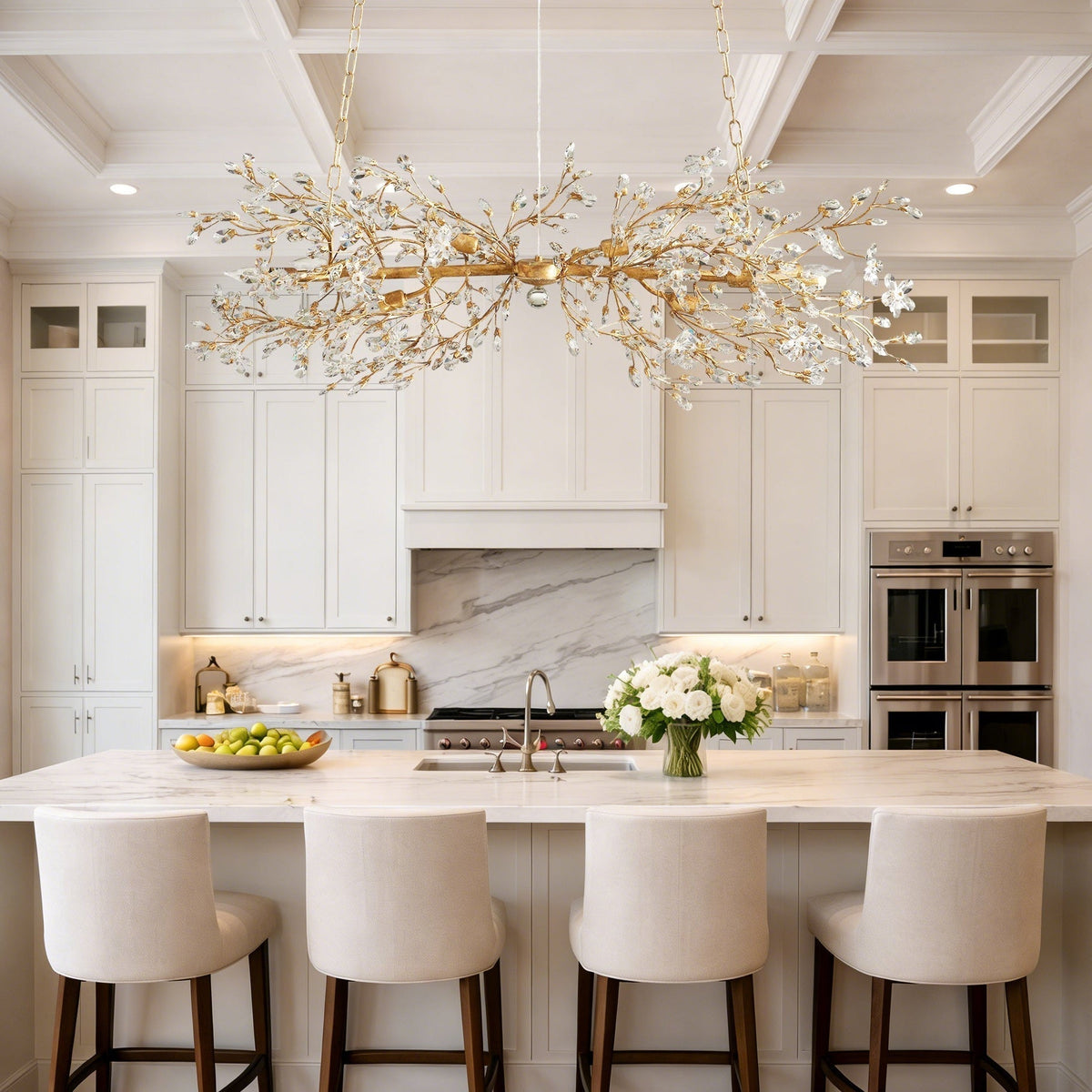 Fiore Linear Chandelier - Zelno Lighting