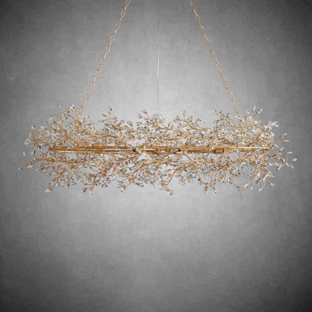 Fiore Oval Chandelier 62'' 74'' - Zelno Lighting