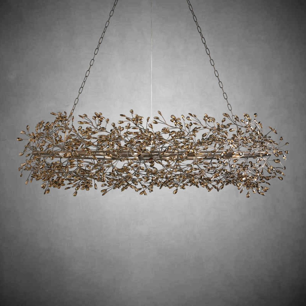 Fiore Oval Chandelier 62'' 74'' - Zelno Lighting