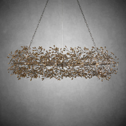 Fiore Oval Chandelier 62'' 74'' - Zelno Lighting