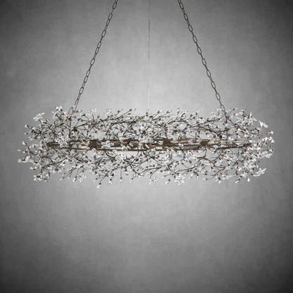 Fiore Oval Chandelier 62'' 74'' - Zelno Lighting