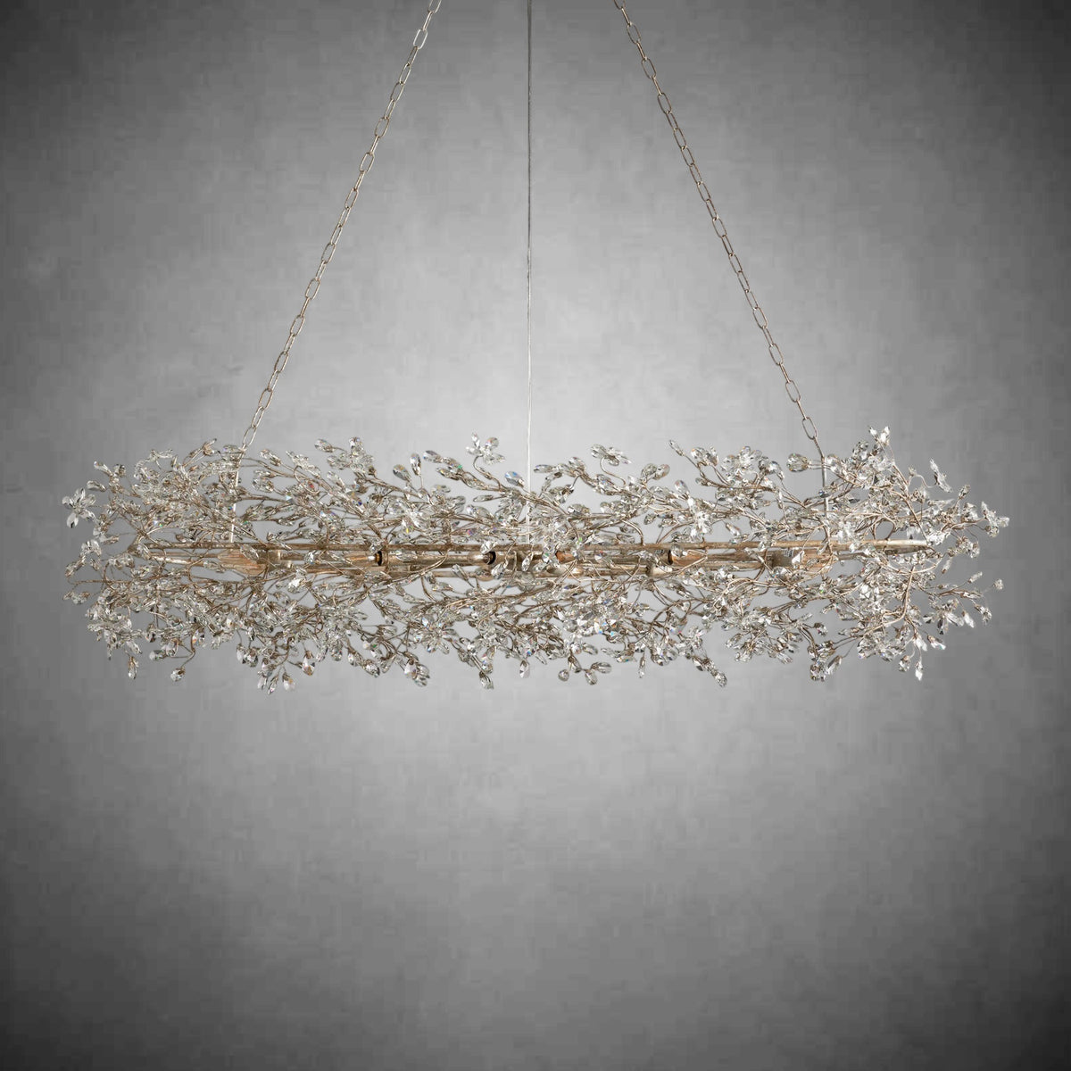 Fiore Oval Chandelier 62'' 74'' - Zelno Lighting