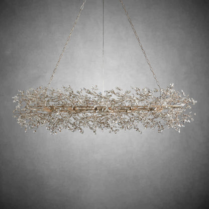 Fiore Oval Chandelier 62'' 74'' - Zelno Lighting