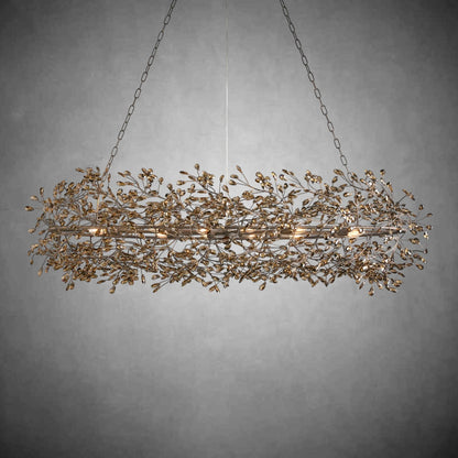 Fiore Oval Chandelier 62'' 74'' - Zelno Lighting