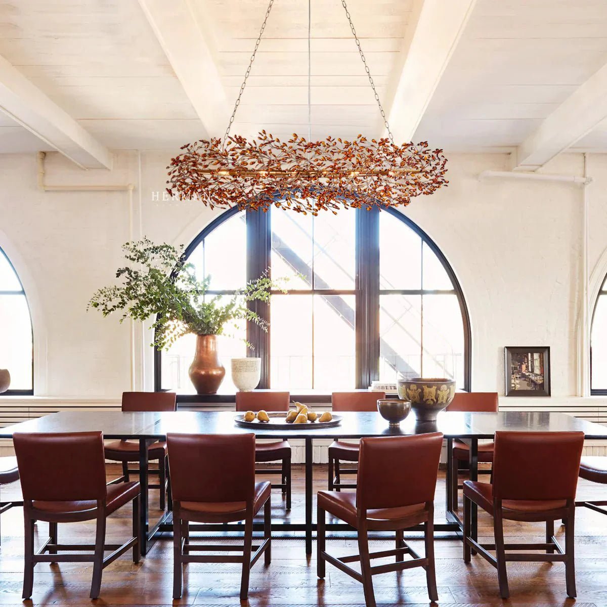 Fiore Oval Chandelier 62'' 74'' - Zelno Lighting