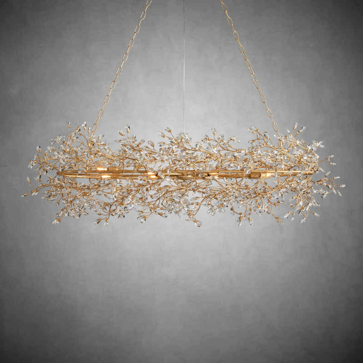 Fiore Oval Chandelier 62'' 74'' - Zelno Lighting