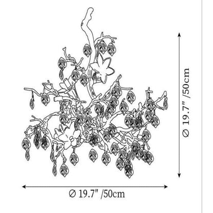 Fiori Branch Chandelier - Zelno Lighting