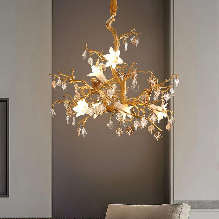 Fiori Branch Chandelier - Zelno Lighting