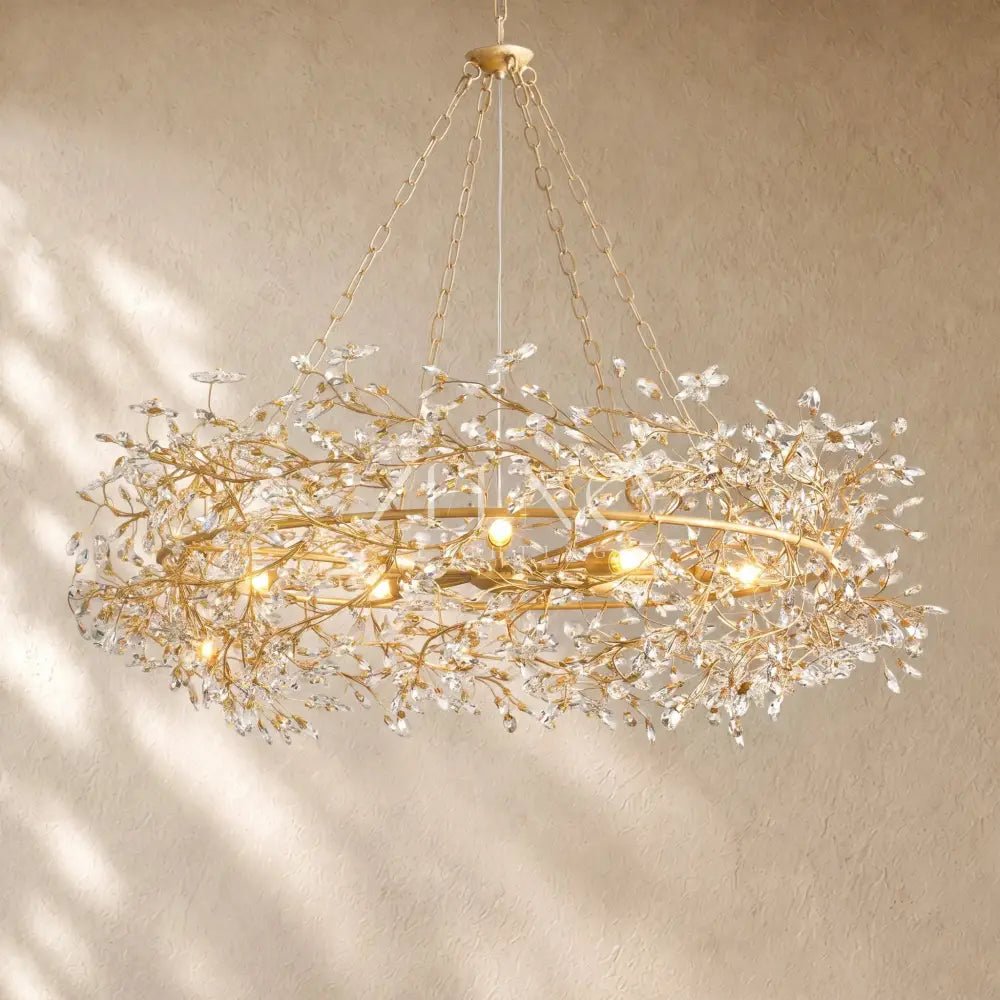 Fiory Crown Crystal Branch Chandelier - Zelno