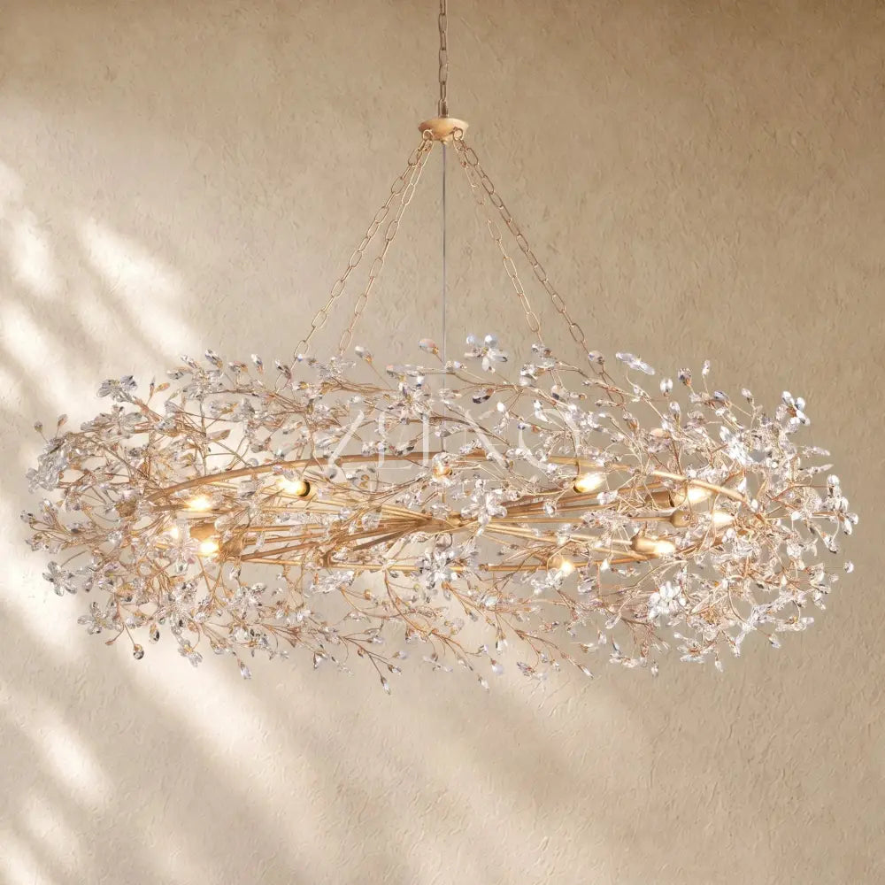Fiory Crown Crystal Branch Chandelier - Zelno